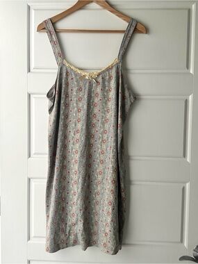 Fashion Bug Y2K Floral Cotton Nightgown Sz XL